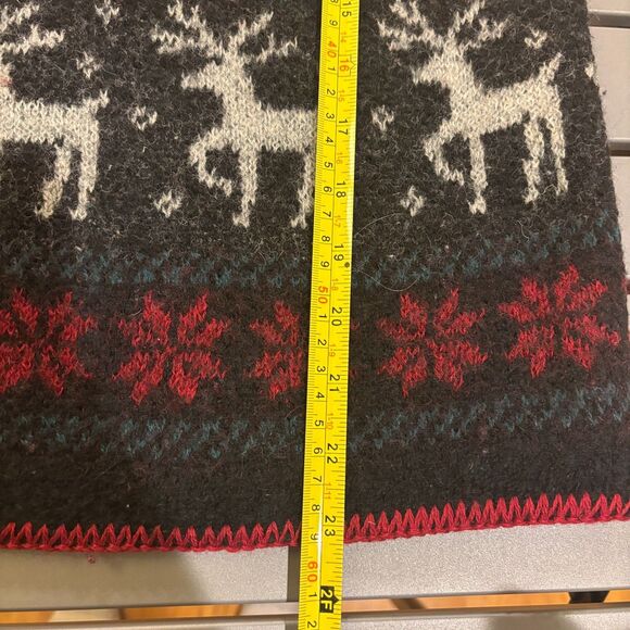 Alps Christmas Cardigan Sweater Women's Large Multi Snowflake Metal Hook Clasps - Picture 6 of 7